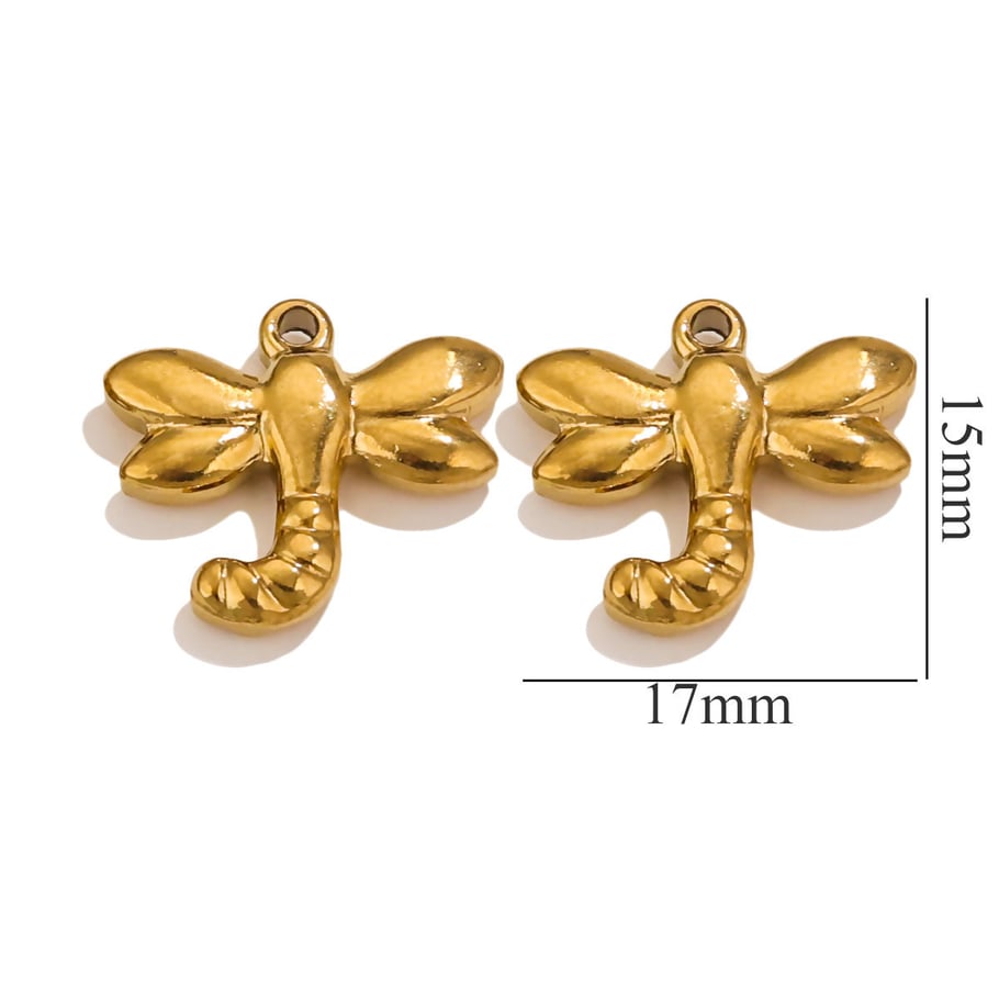 1 pair simple series retro cartoon gold plated women pendants